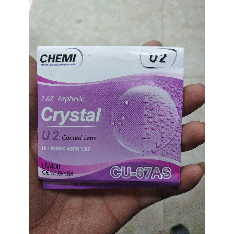 Tròng Kính Hàn Quốc Chemi 1.67U2 Coated Lén