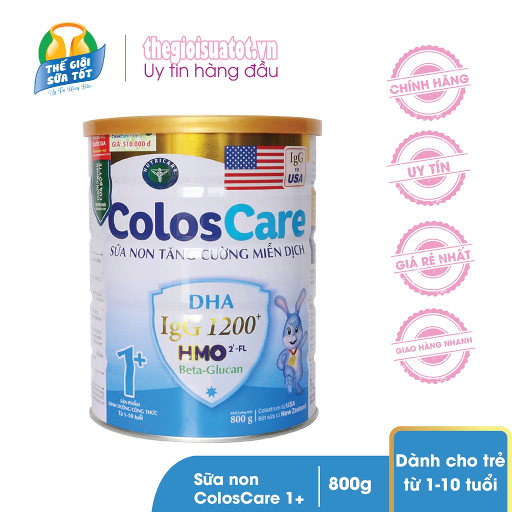 Sữa non ColosCare 1+ 800G - Sữa bổ sung dinh dưỡng