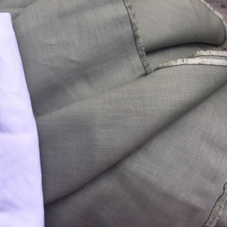 Vải linen tưng premium màu ximang.