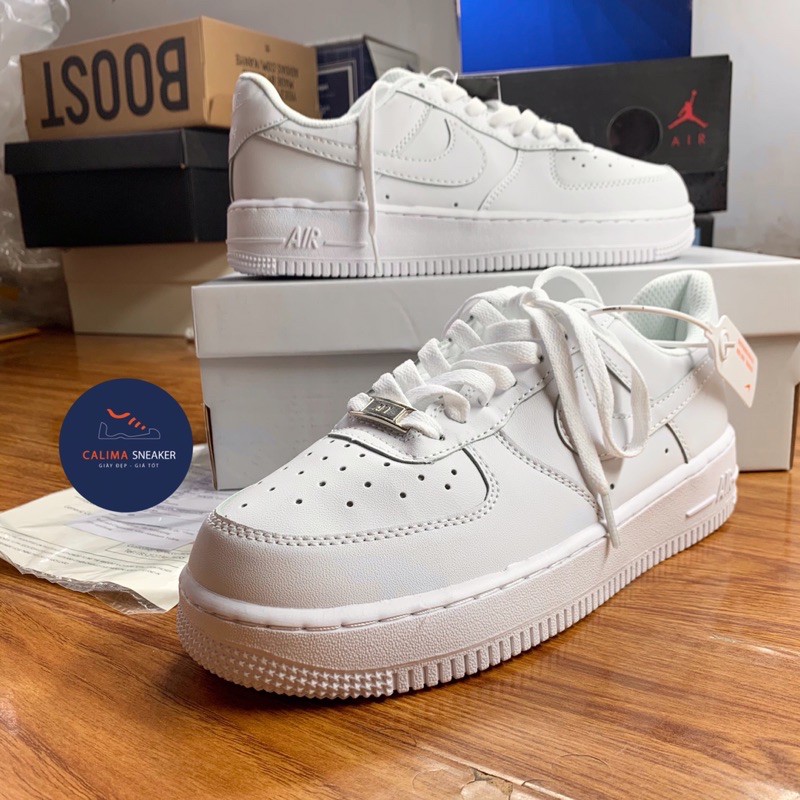 Giày sneaker nam, giày sneaker nữ  trắng AF1 cổ thấp trắng 36-43 Full Box | BigBuy360 - bigbuy360.vn