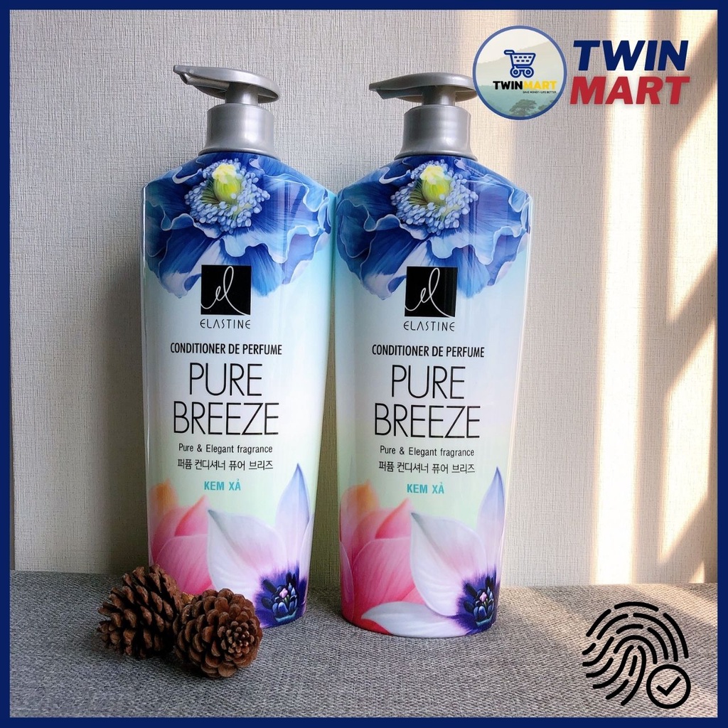 [ĐƠN 299K TẶNG SỮA TẮM 36Kl] COMBO Dầu gội Elastine hương nước hoa và Dầu xả Elastine Pure Breeze 1000ml