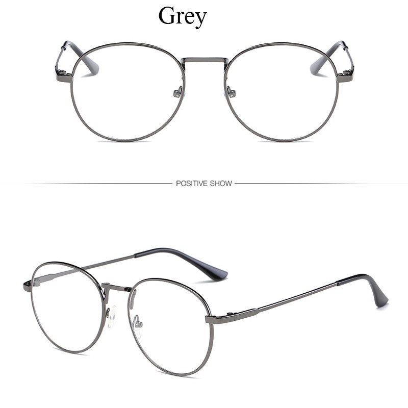 Kính Mắt Gọng Kim Loại Tròn Unisex