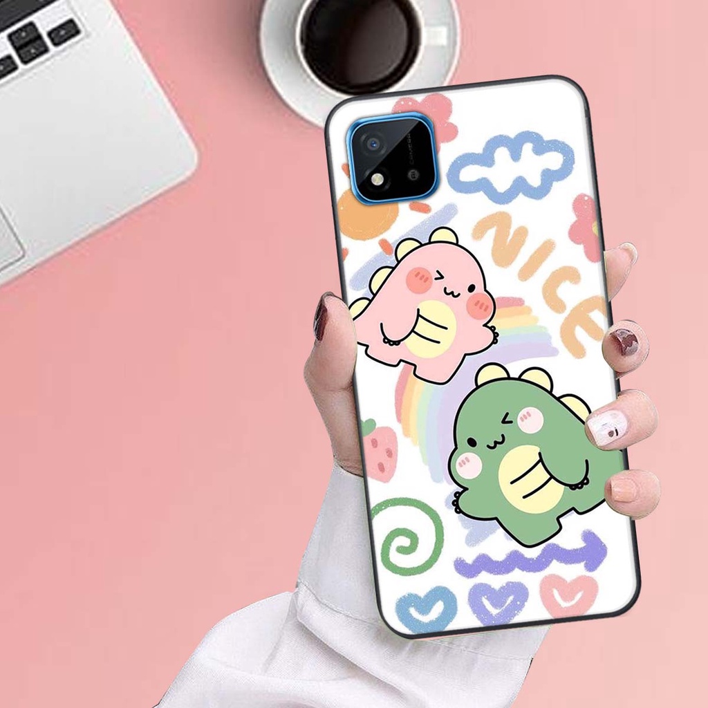Ốp lưng Oppo REALME C11 in hình khủng long , gấu nâu xinh xắn, siêu cute  mà còn vô cùng RẺ -ĐẸP