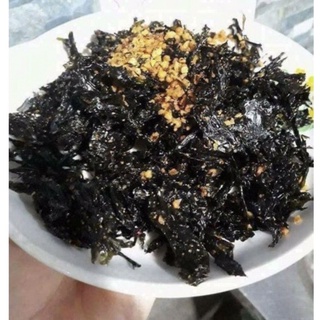 200Gr Rong biển cháy tỏi thơm giòn,ăn vặt, ăn cơm đều ngon