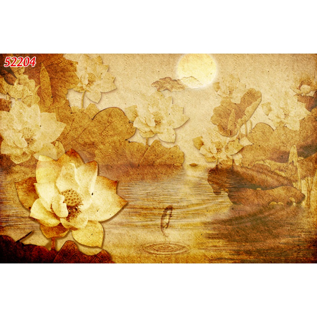 Tranh Dán Tường 3D Trúc Chỉ nhiều kích thước lựa chọn