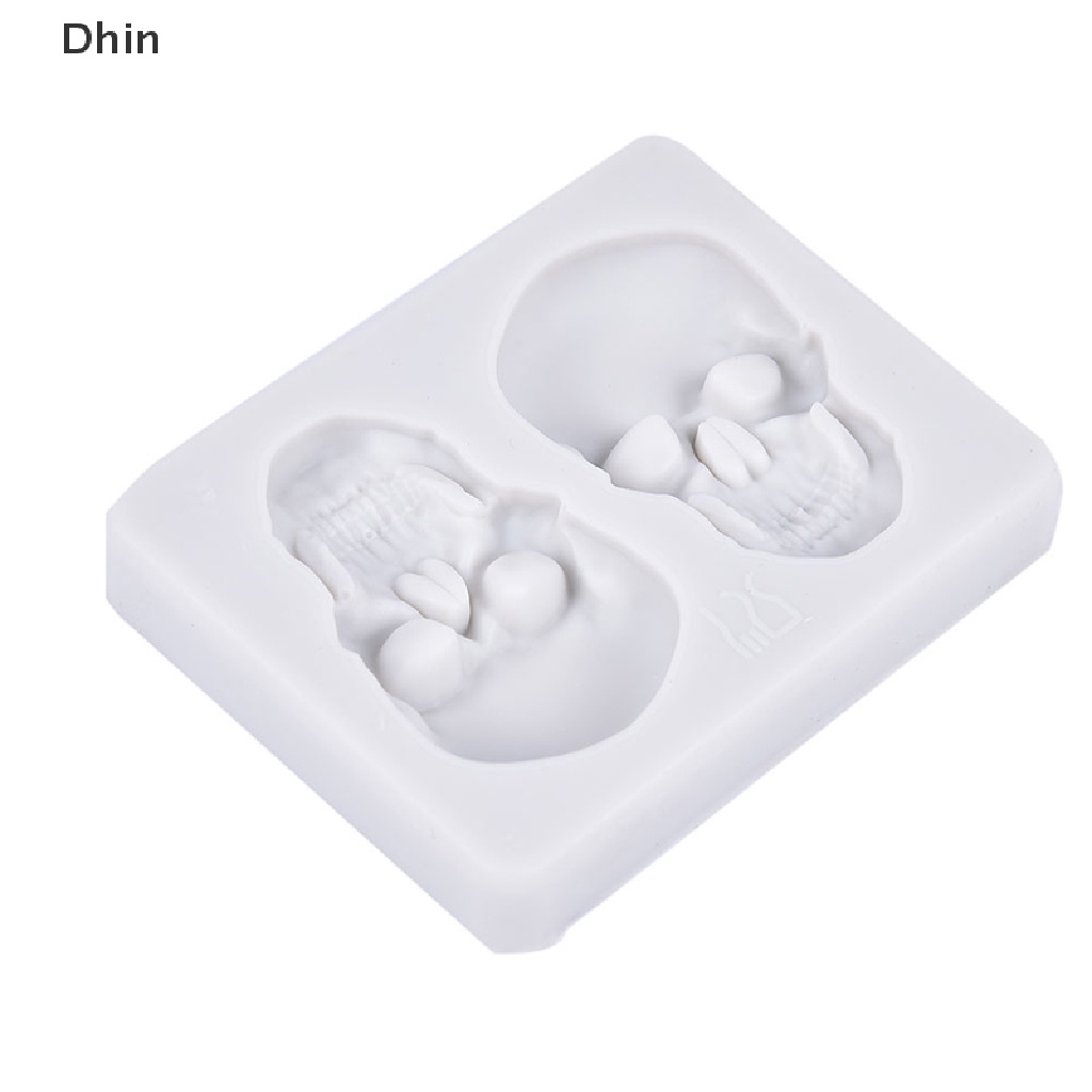 Khuôn Silicone Tạo Hình Đầu Lâu 3D Làm Bánh Kẹo DIY
