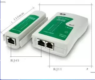 Bộ Đo Test Cáp Mạng RJ11 RJ45, Đảm bảo an toàn tuyệt đối, có nút ON/OFF - Chất liệu nhựa cách điện