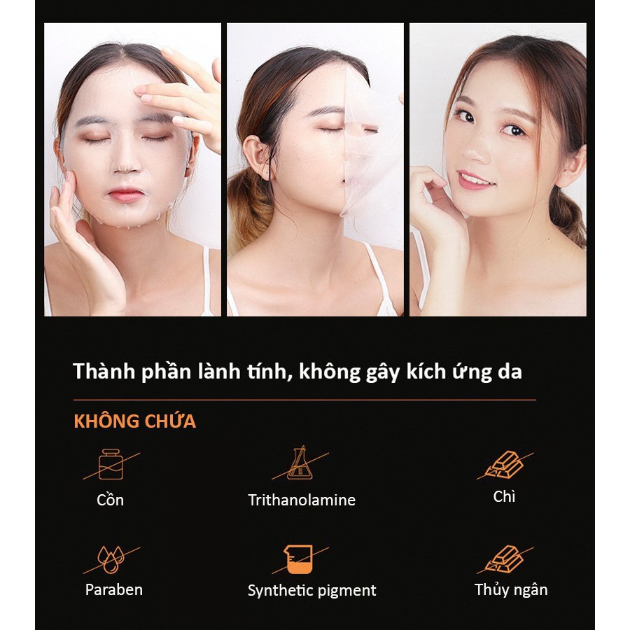 Mặt Nạ Giấy Cam Đỏ Dưỡng Trắng Da Chống Lão Hóa IMAGES Mask Làm Mờ Vết Thâm Mụn Zoha