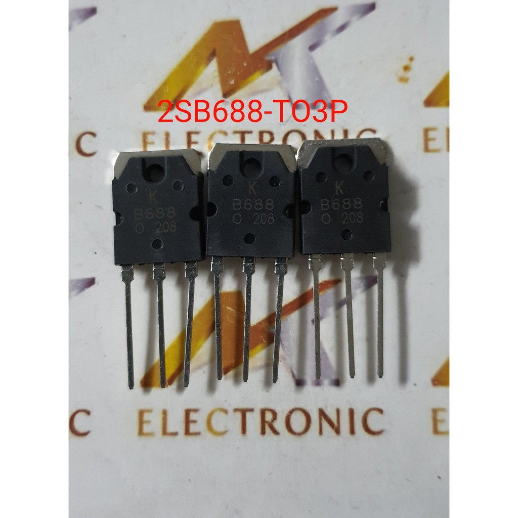 B688 2SB688 TO3P PNP Transistor 8A 120V Tháo máy lưng đồng được hãng làm lại chân (con)
