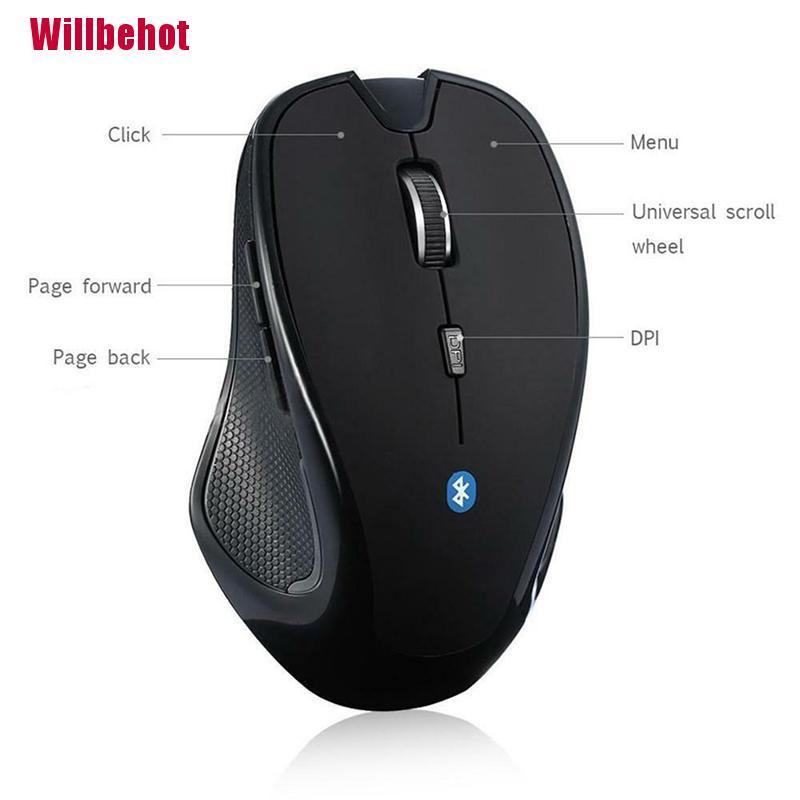 [Wbehot] Wireless Bluetooth Mouse Wireless Gamer Mouse Laptop Wireless Mouse 1600Dpi [Hot]