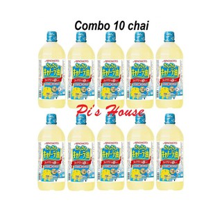 Thùng 10 chai dầu hoa cải ajinomoto 1000g