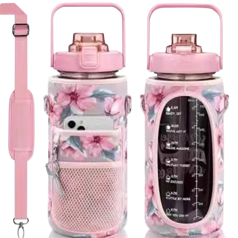 Túi Đựng Bình Nước Cách Nhiệt Thể Thao 2L Kèm Dây Đeo Điện Thoại