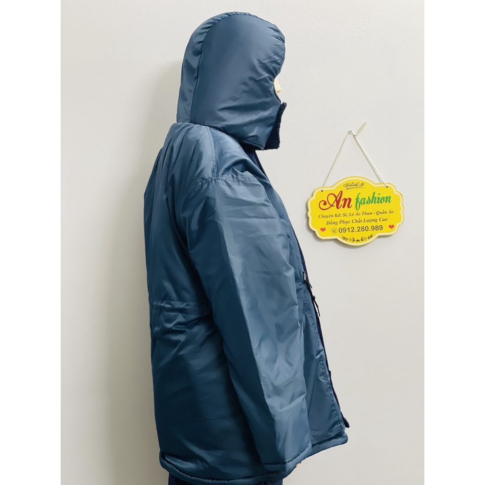 Áo bảo hộ dùng trong kho đông lạnh âm 18 độ lót lông _ Hình chụp thật