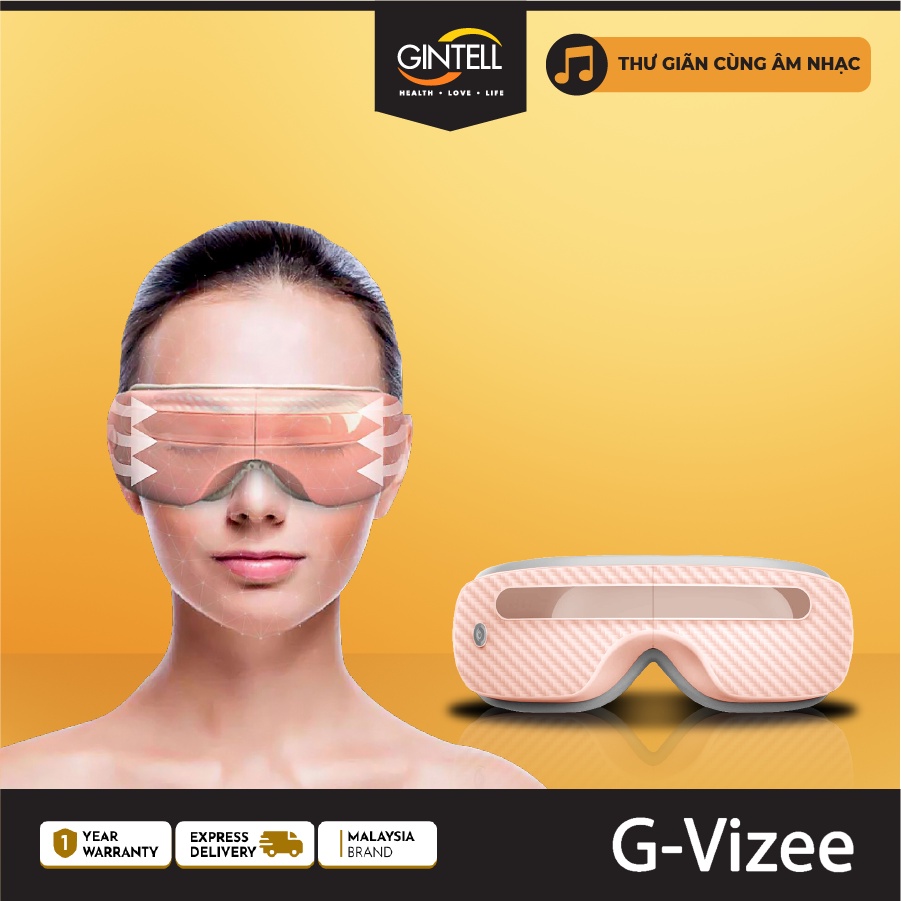 Máy Massage Mắt Nhiệt Hồng Ngoại GINTELL - G-Vizee Eye Beauty - 1 năm bảo hành