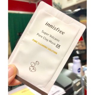 Sample mặt nạ Innisfree Super Volcanic Pore Clay Mask 2X (gói)