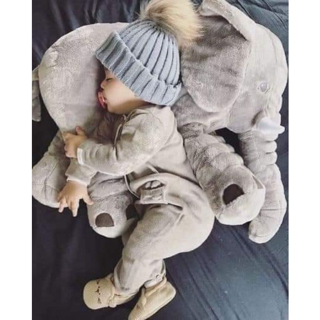 Gấu bông voi xám ikeA 60cm