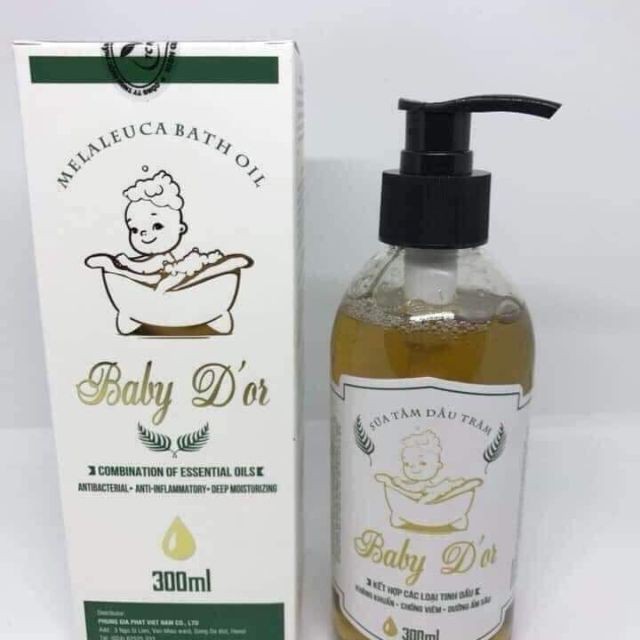 SỮA TẮM DẦU TRÀM BABY D'OR ( 300ML)