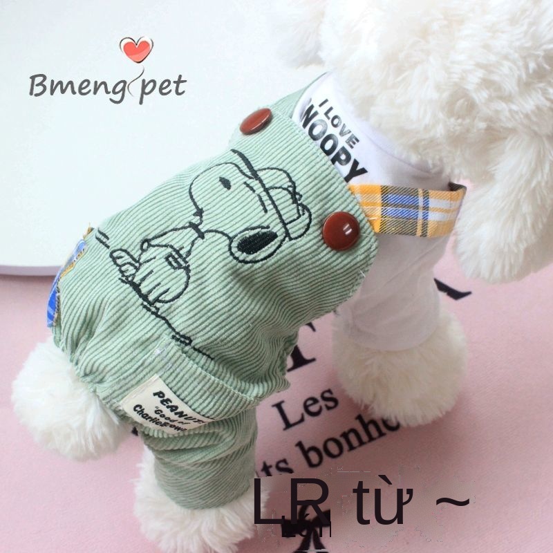 Quần áo cho chó con Quần áo mùa thu và mùa đông Bichon Teddy Corgi Pomeranian Con chó nhỏ Sữa Chó Yếm Vật nuôi Mèo Quần