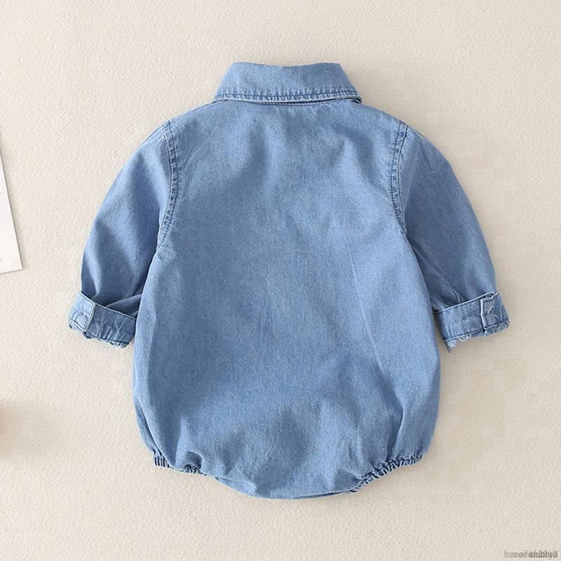 Jumpsuit tay dài phong cách Hàn Quốc kiểu dáng đơn giản đáng yêu dành cho bé gái