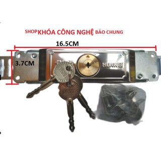 Ổ khóa cửa cuốn chìa 4 cạnh chống trộm giá rẻ dễ lắp đặt phù hợp với mọi loại cửa cuốn cơ kéo tay