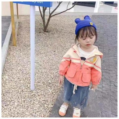 Áo khoác bé gái chất kaki siêu mềm dây rút gấu có mũ siêu cute size 9-17kg AK33