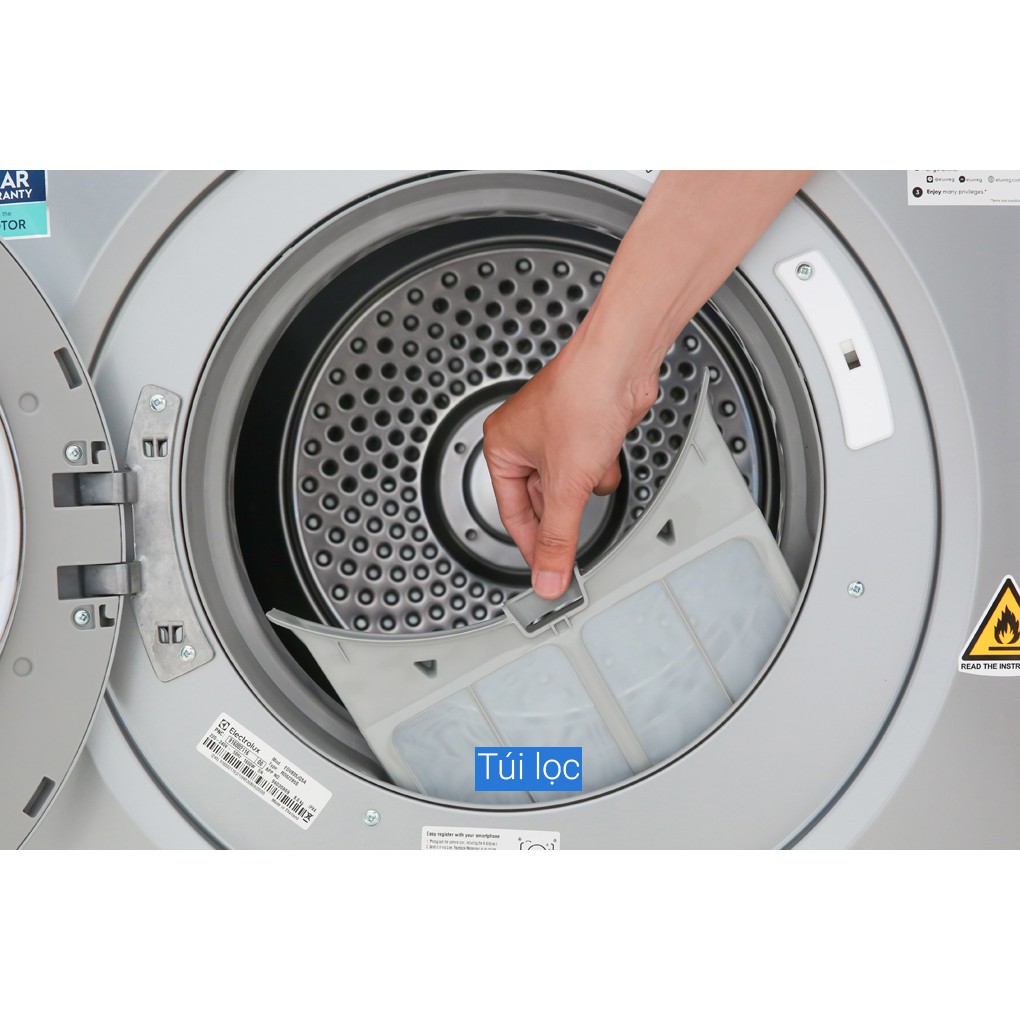 Máy sấy 8kg Electrolux EDV805JQSA