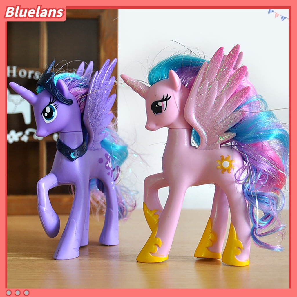 Bluelans♡ 1 Mô Hình Nhân Vật My Little Pony 14cm Bằng PVC