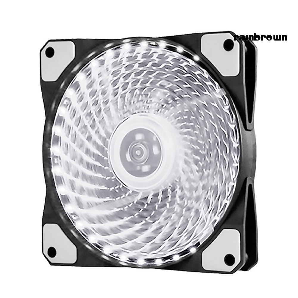 Ultra Mute 12cm 33 LEDs RGB Light Cooling Fan Heatsink for Computer PC Case /RXDN/