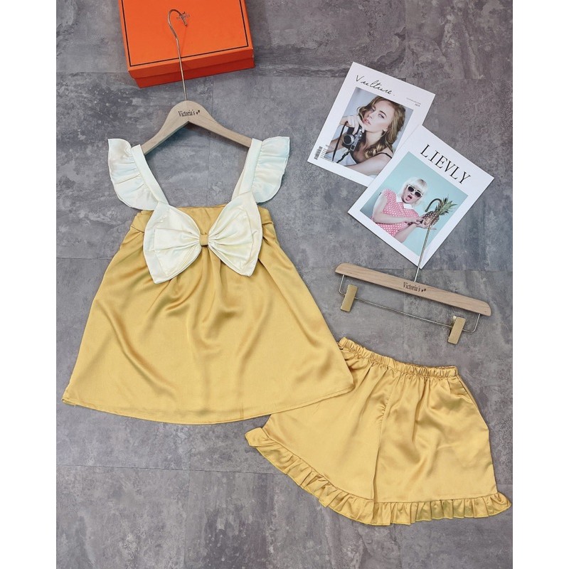 [Siêu Hot] Đồ Ngủ Cao Cấp 🍀 Bộ Hai Dây Cánh Tiên Lụa Tằm Thái Chất Liệu Mát Lịm MS03 | BigBuy360 - bigbuy360.vn