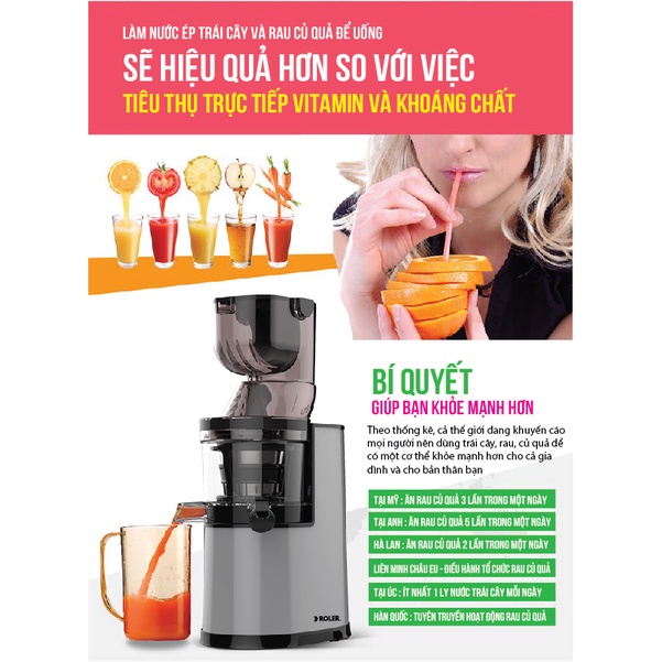 Máy ép chậm trái cây đa năng ROLER RS-4459