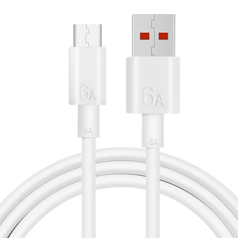 Dây Cáp Sạc Nhanh 2m 6A USB Type C Cho Huawei Mate 40 Series &amp; Xiaomi