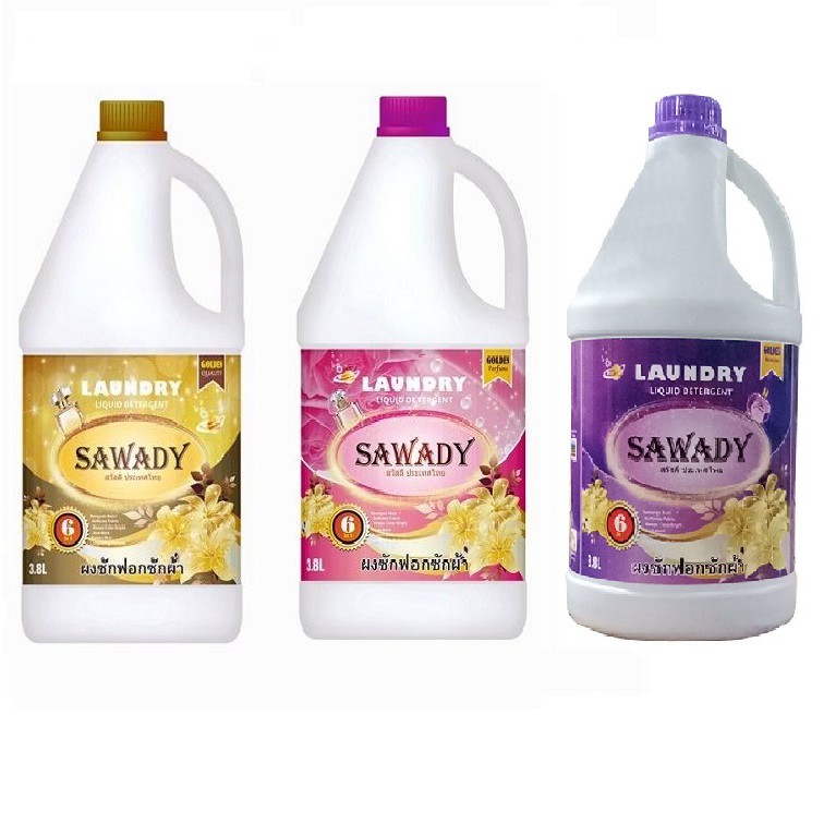 [Giá sỉ ib] Nước giặt xả Sawady Thái Lan 6 trong 1 cao cấp 3,8L