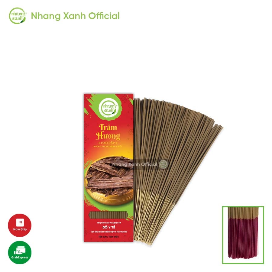 Nhang Trầm Hương Cao Cấp Hộp 100gr - chân Đỏ 🎉🎉 Hương thơm tự nhiên, dịu ngọt của trầm 🎉🎉
