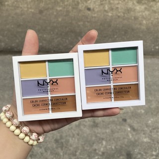 BẢNG TRIỆT SẮC KEM CHE KHUYẾT ĐIỂM NYX COLOR CORRECTING CONCEALER.