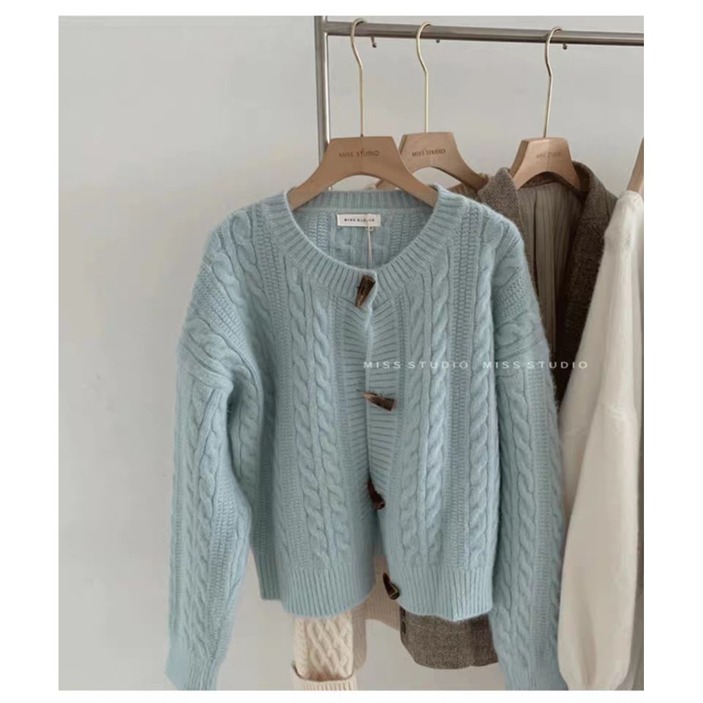 Áo len dệt kim mới phong cách hàn quốc áo khoác Cardigan nhẹ nhàng