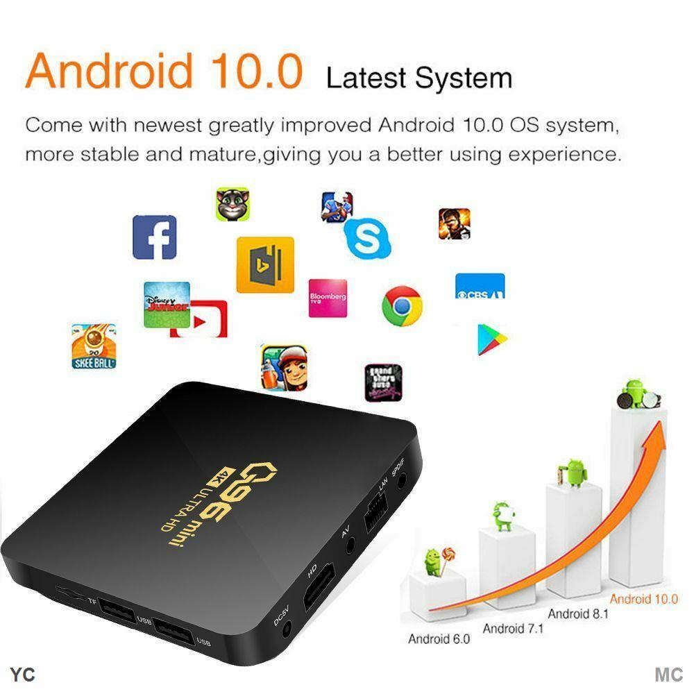 Đầu TV box q96 Mini 16 + 256GB 4K H. 265 s905l Android 10.1 amlogic S905 KèM Phụ KiệN Chuyên DụNg