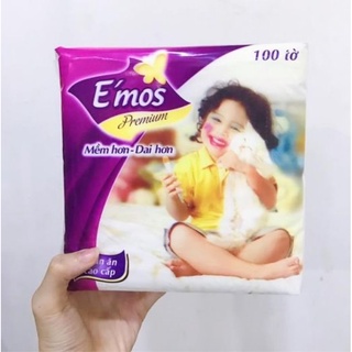 Khăn giấy emos 100 tờ