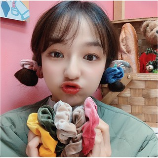 Dây buộc tóc vải nhung cao cấp thời trang Scrunchie buộc tóc nữ tính