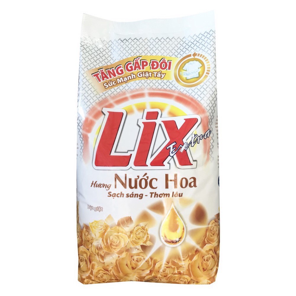 Bột Giặt Lix Extra Hương Nước Hoa Sáng Sạch Thơm Lâu 5.5kg
