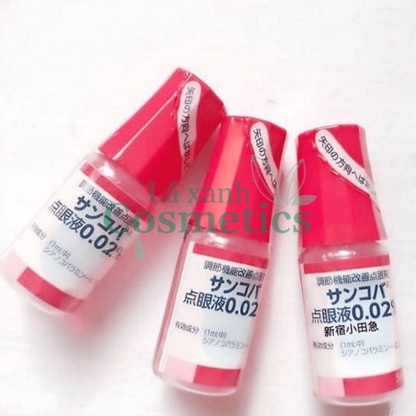 Nước nhỏ mắt hỗ trợ phục hồi thị lực Sancoba 0.02% 5ml Nhật Bản