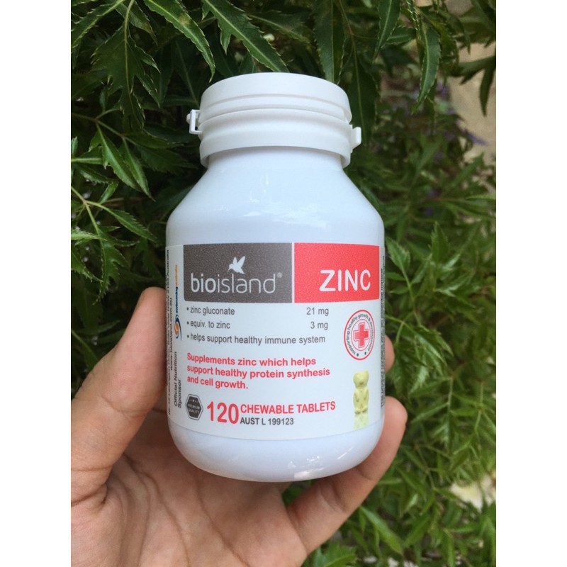 Viên bổ sung kẽm cho bé Bio Island Zinc 120 Viên