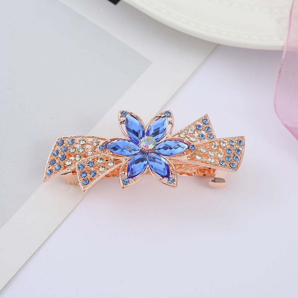 Kẹp tóc hoa đính đá nhân tạo cho nữ_ Mẫu mới
