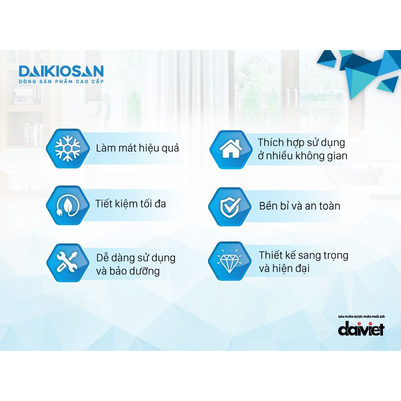 Máy làm mát không khí Daikiosan DKA - 05000B tặng Camera Wifi