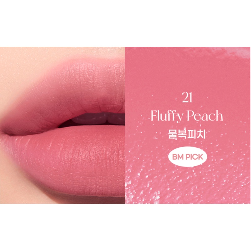 Son Ink  Airy 21 Fluffy Peach Hồng Tím Nhẹ Kem Lì Peripera Ink Airy Velvet Lip Tint Mới Nhất 4ML