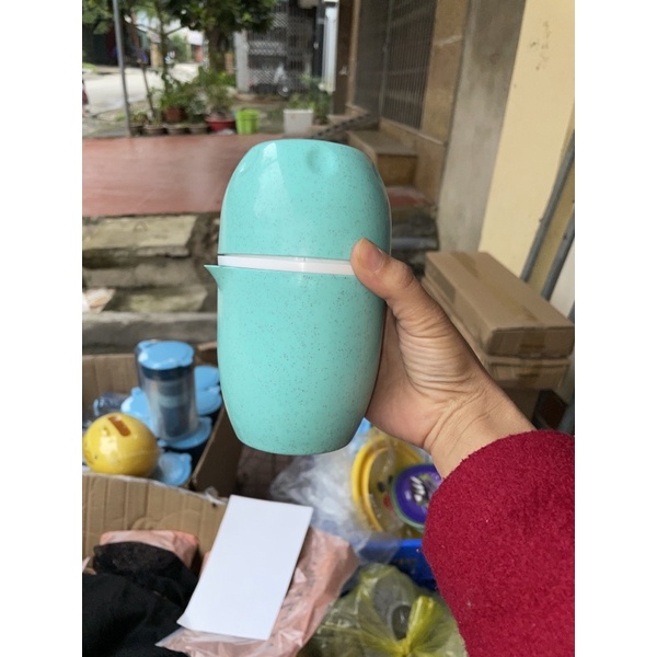 Dụng cụ vắt cam kiêm ép hoa quả 2in1 tiện lợi chất liệu nhựa lúa mạch an toàn