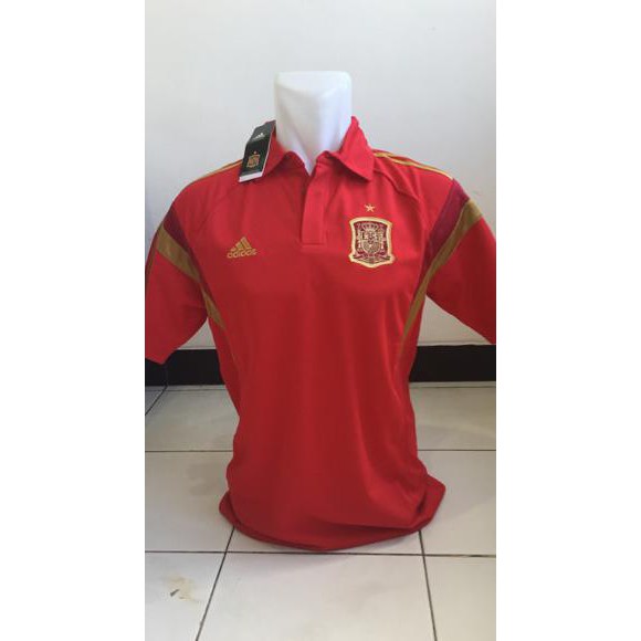 Áo Thun Polo Tập Luyện Bóng Đá Spain World Cup 2014