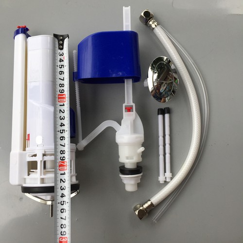 Bộ cấp, xả nước bồn cầu bệt liền khối loại cao 23cm