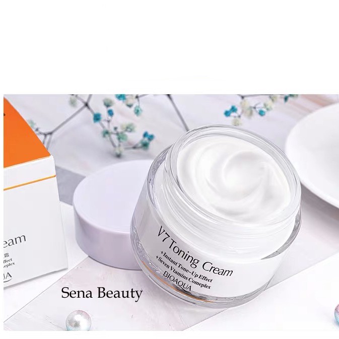 Kem dưỡng trắng da V7 Toning Light Bioaqua 50G Sena Beauty | BigBuy360 - bigbuy360.vn