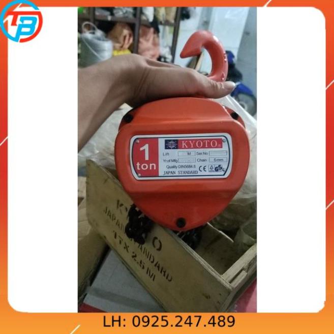 Palang pa lăng xích kéo tay Kyoto sản xuất theo tiêu chuẩn Japan 1 tấn - 3 tấn - CÁP THÉP Thái Bình Vina