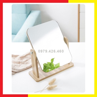 Gương Soi Để Bàn Nét Chân Thực, Gương Soi Mini Xoay Được 360 Độ, Loại Đẹp Chắc Chắn